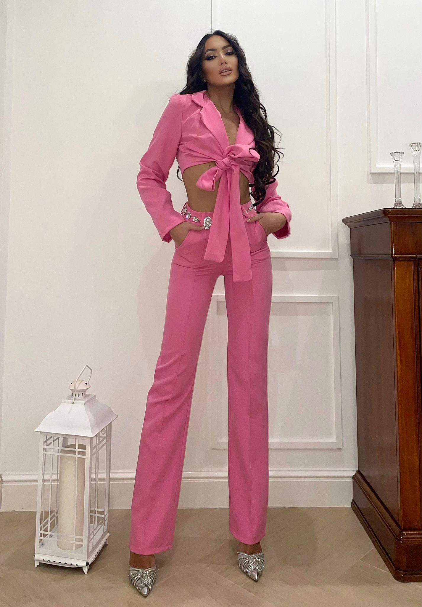 Completo top e pantalone Fuxia - R.a. Boutique 