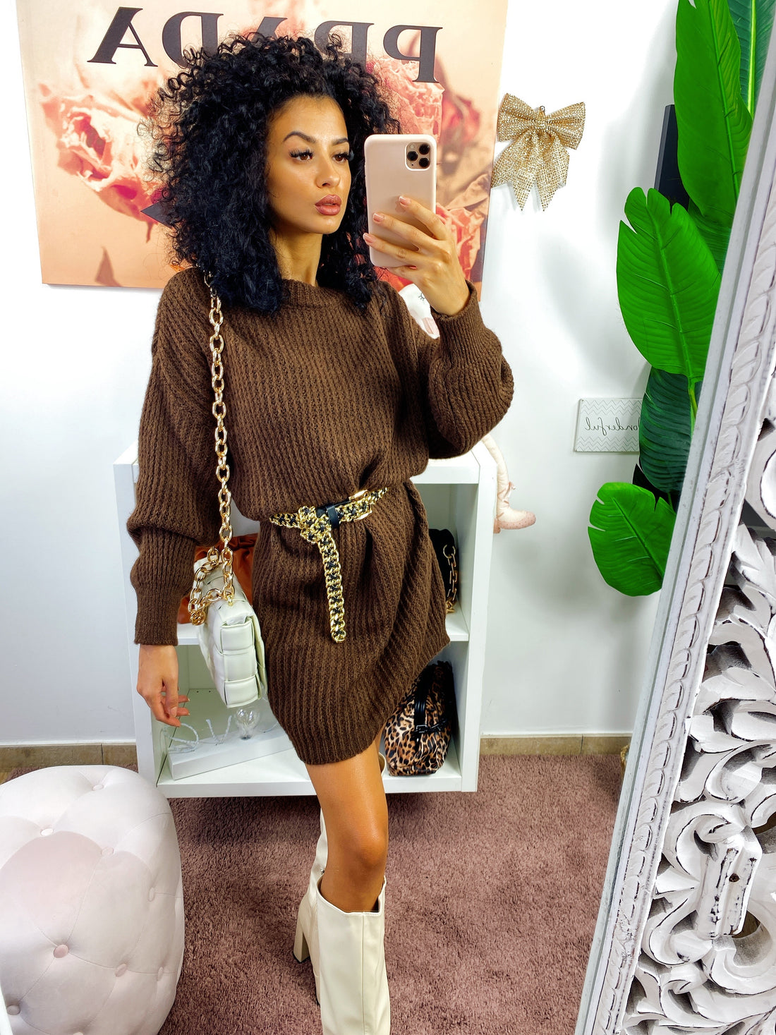 Abito in maglia Marrone - R.a. Boutique 