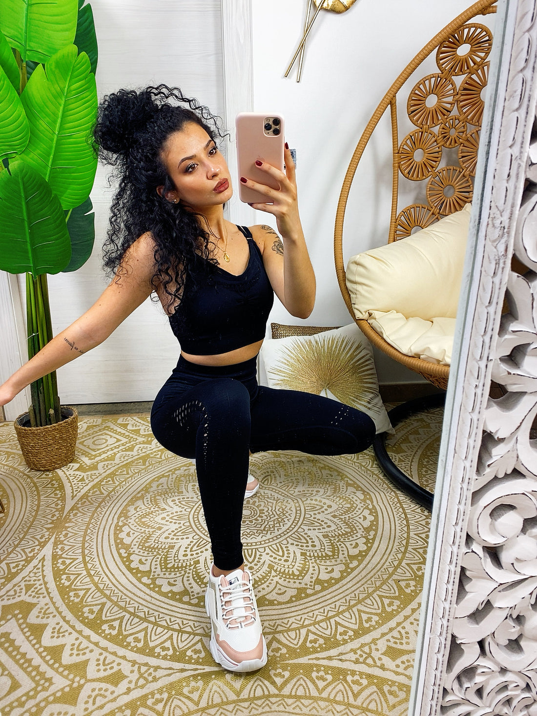 Set tuta sportiva colours nera - R.a. Boutique 