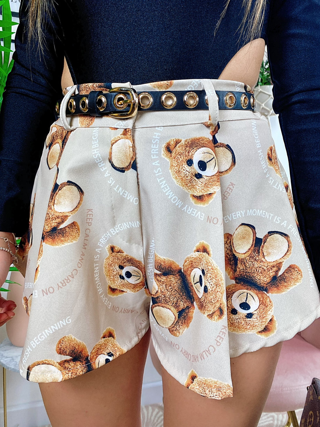 Short con Orsetti beige - R.a. Boutique 