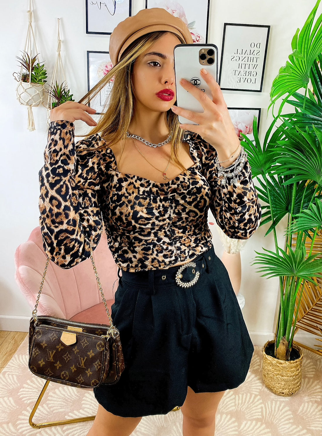 Top manica lunga maculato - R.a. Boutique 