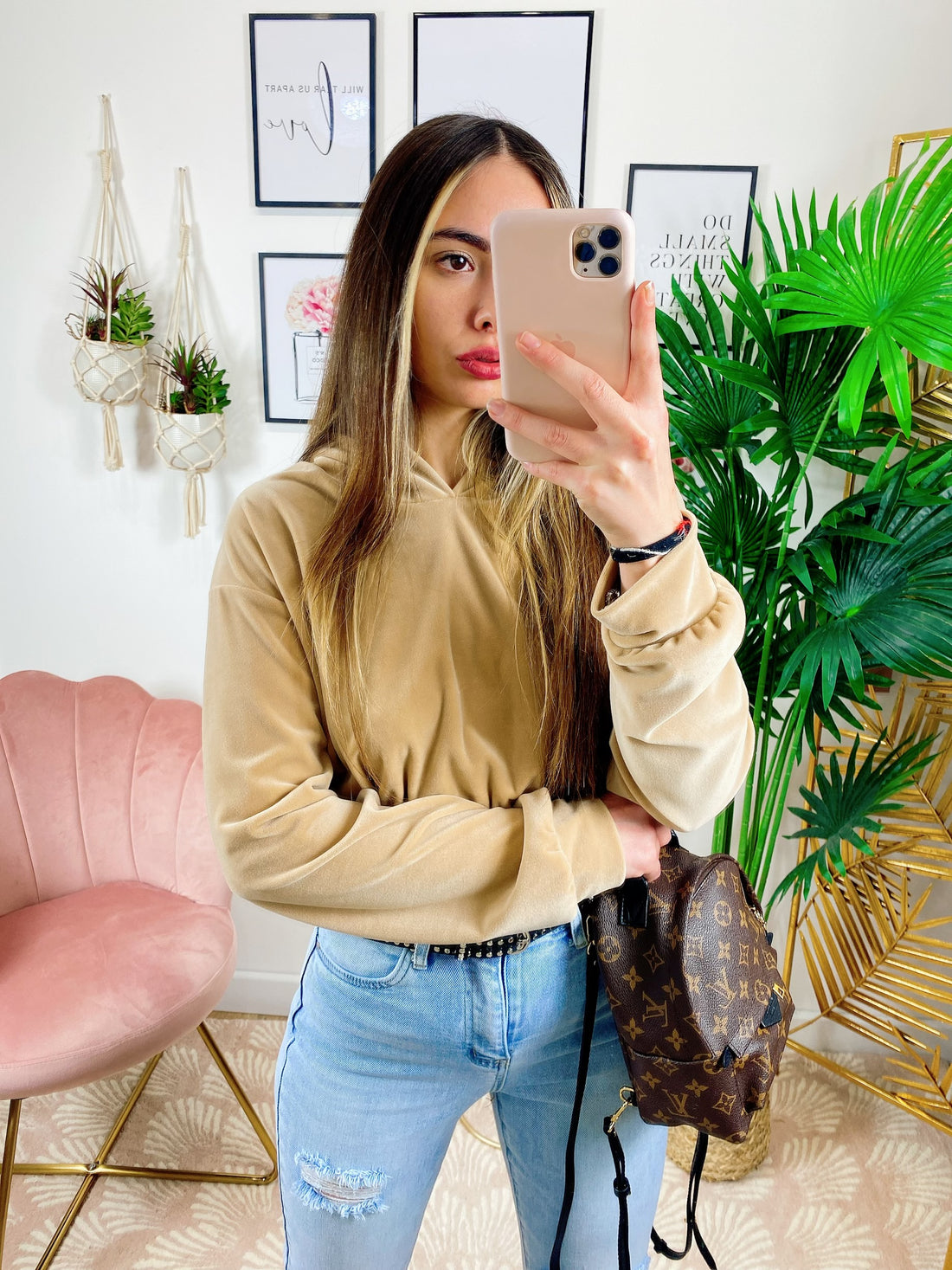 Felpa in ciniglia con ciondolo - R.a. Boutique 