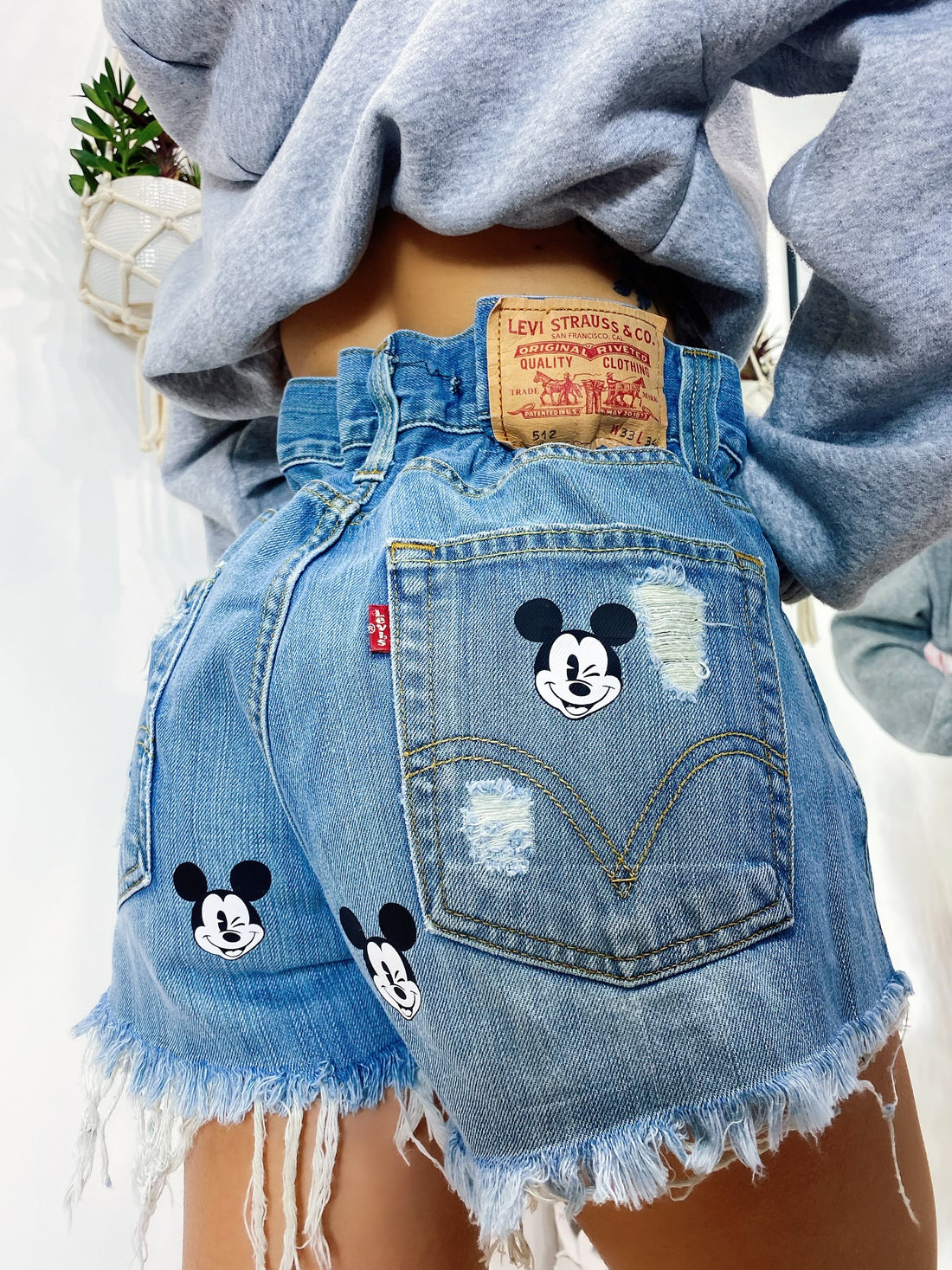 Short Levi’s Vintage con stampa topolino bagno medio - R.a. Boutique 