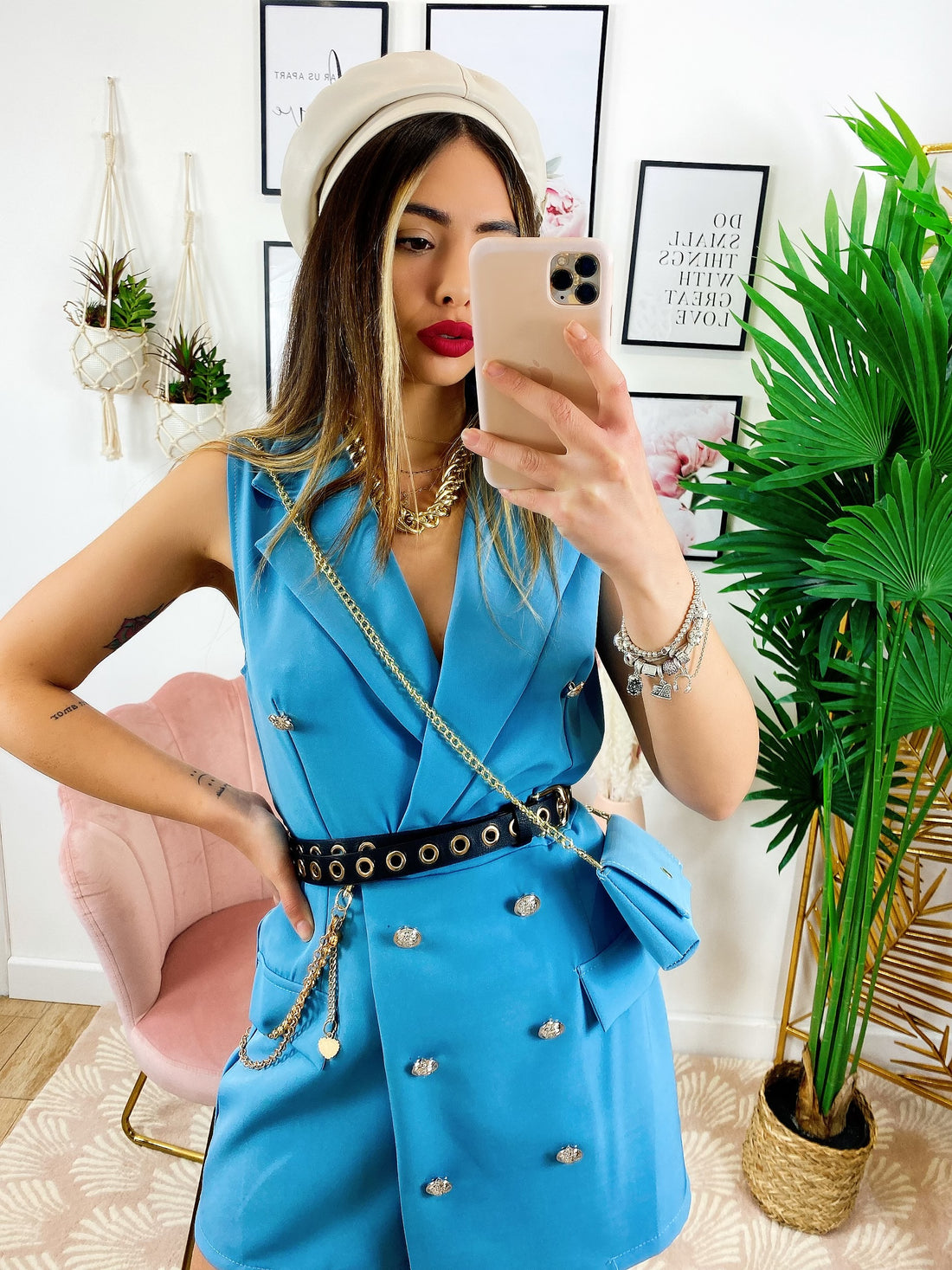 Tutina a Blazer con borsetta carta da zucchero - R.a. Boutique 