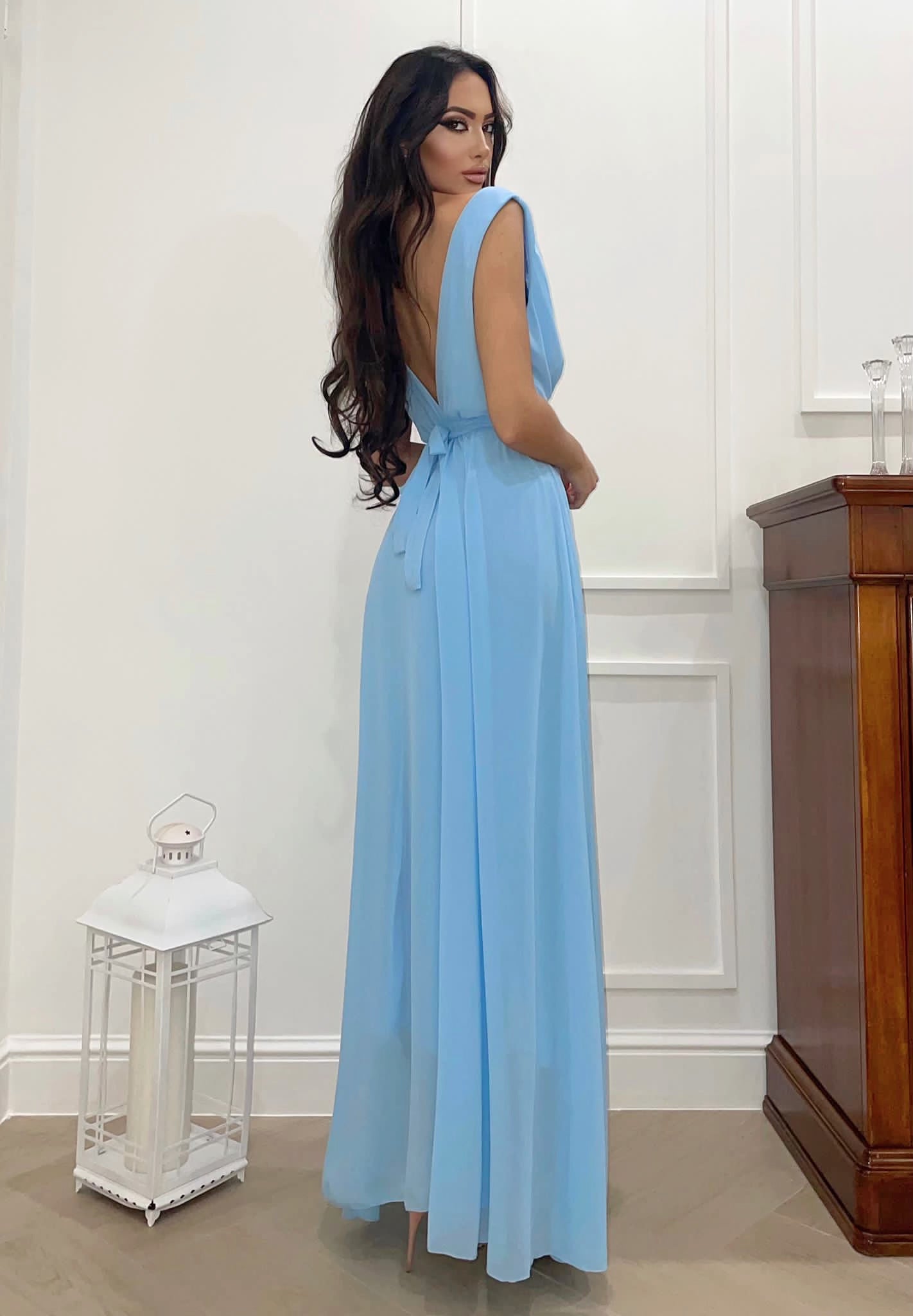 Abito lungo in velo carta da zucchero - R.a. Boutique 