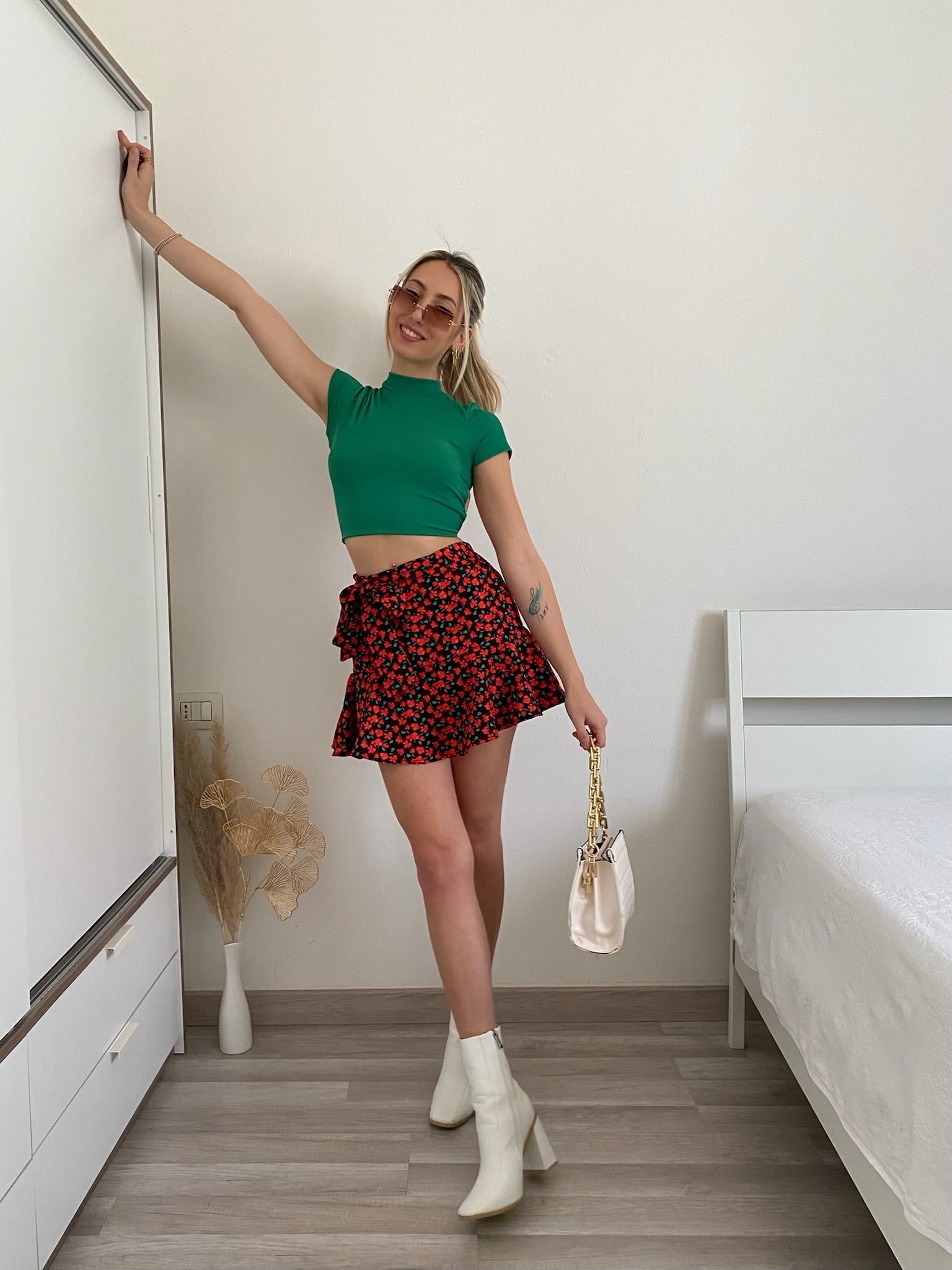 Top incrociato verde - R.a. Boutique 