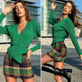 Scaldacuore in lurex verde - R.a. Boutique 