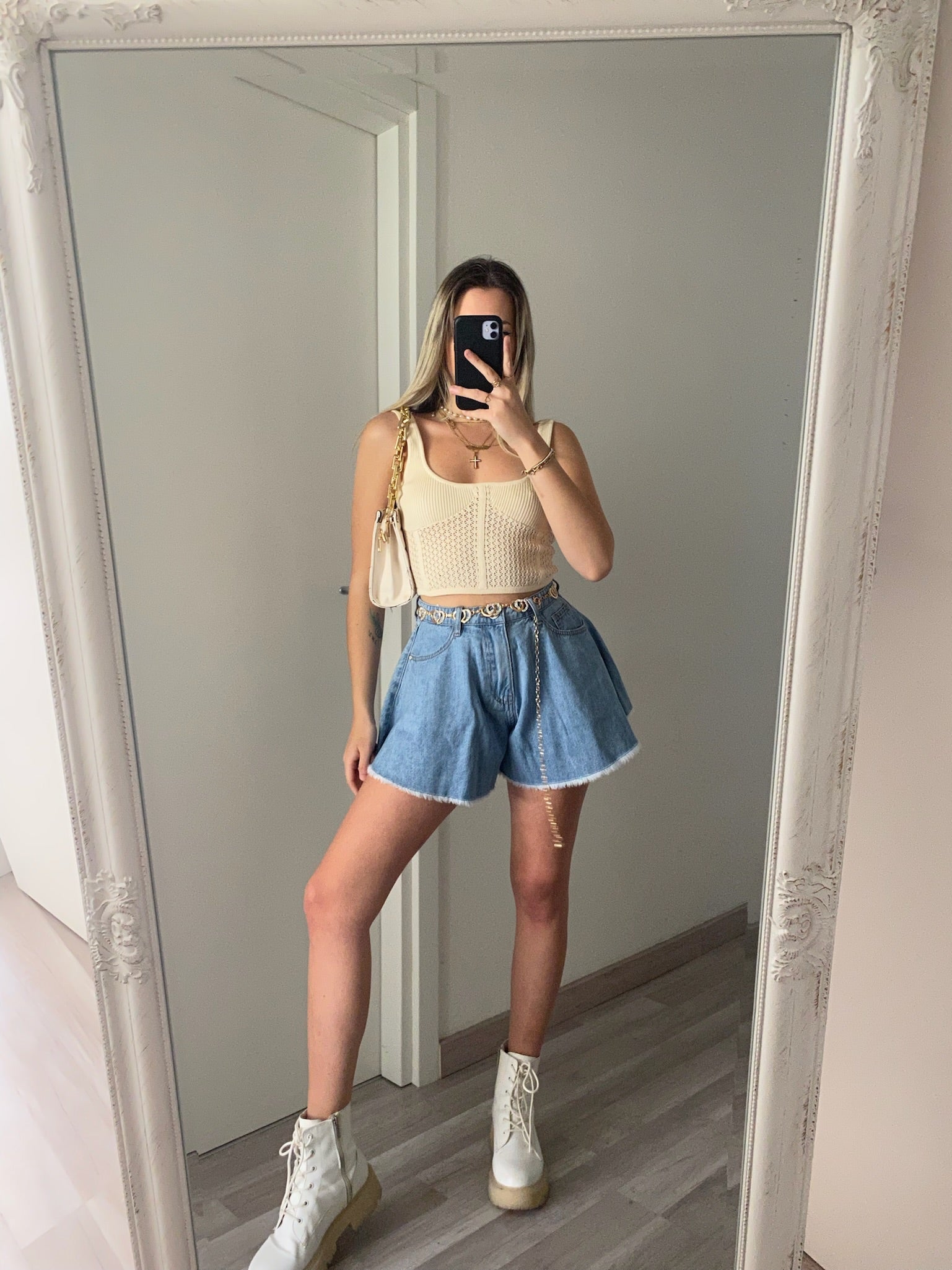 Short in jeans a farfalla - R.a. Boutique 