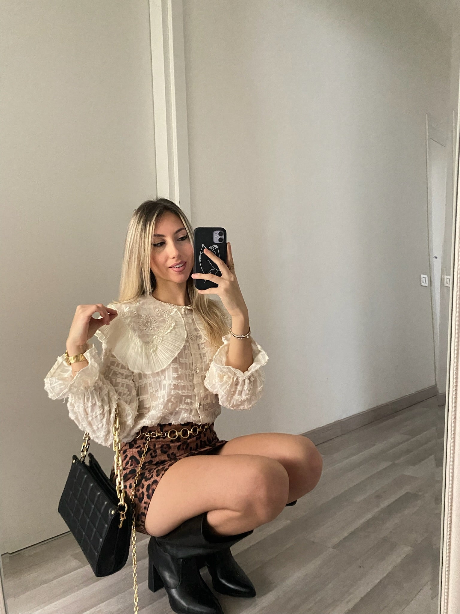 Gonna leopardata brown - R.a. Boutique 