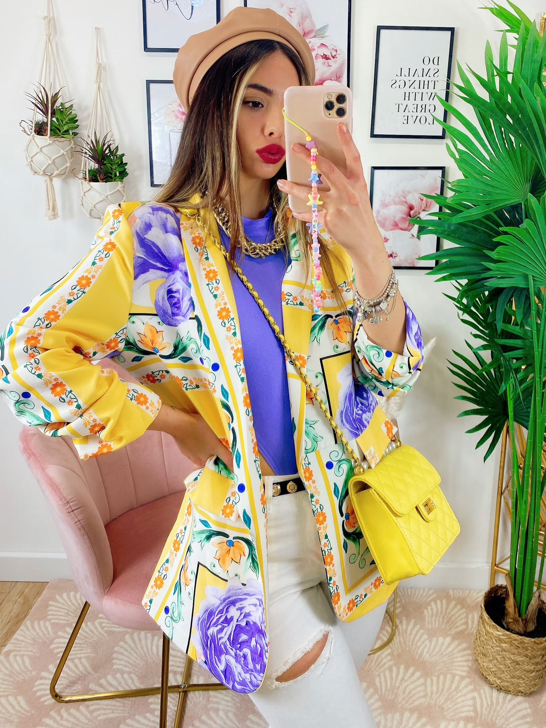 Giacca etnica base gialla - R.a. Boutique 