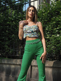 Pantalone a zampa verde - R.a. Boutique 