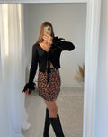 Gonna leopardata brown - R.a. Boutique 