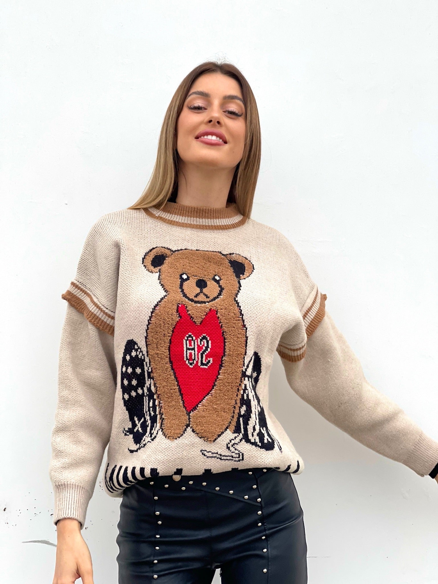 Maglione Teddy Soft Camel - R.a. Boutique 