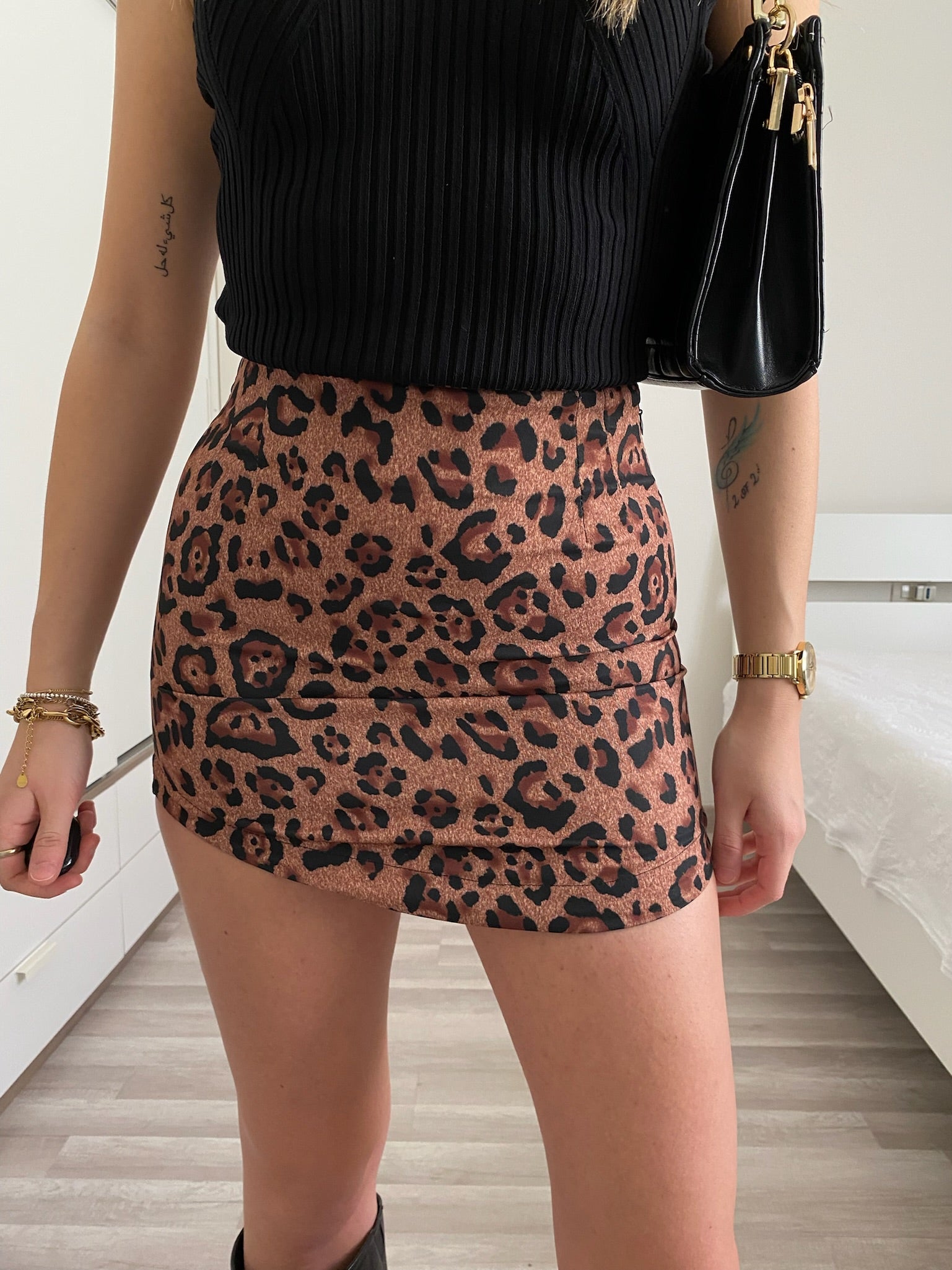 Gonna leopardata brown - R.a. Boutique 