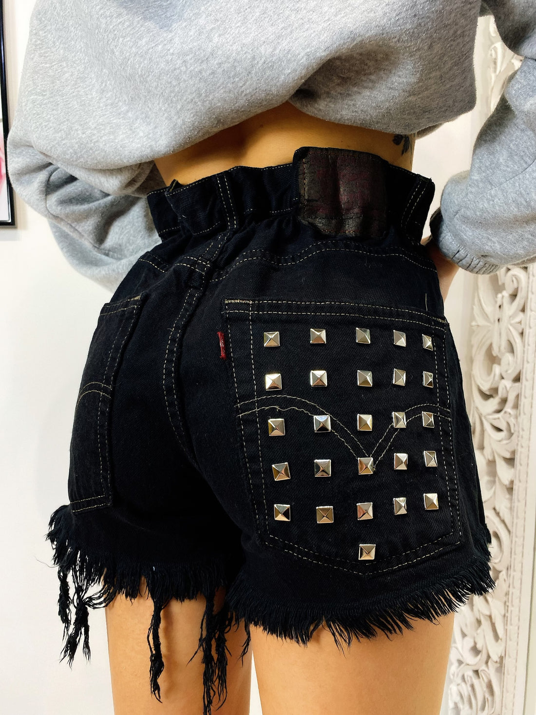 Short Levi’s Vintage con Borchie Nero - R.a. Boutique 