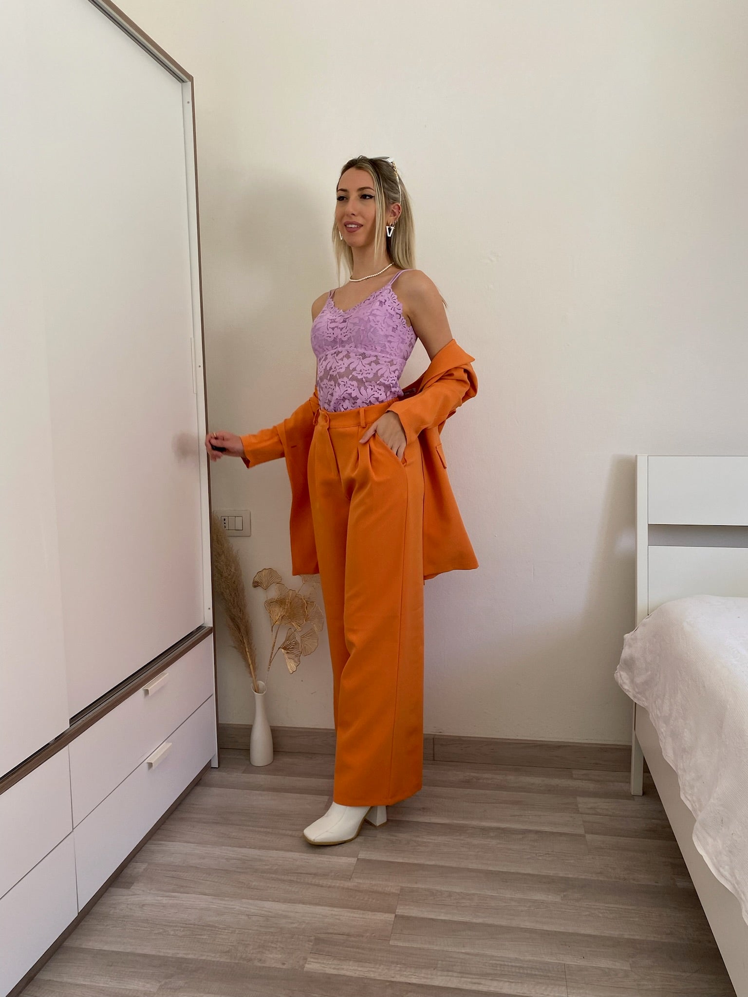 Bralette in pizzo lilla - R.a. Boutique 