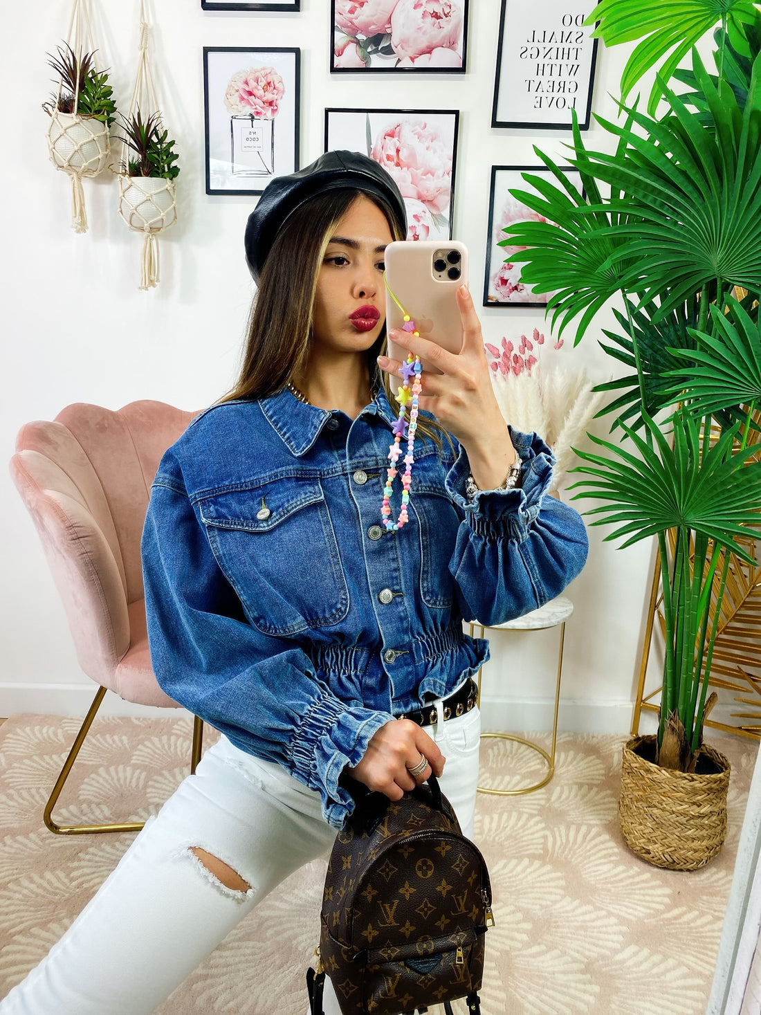 Giacca di jeans con elastico - R.a. Boutique 