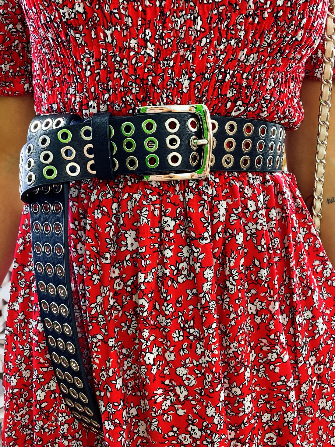 Cintura con occhielli piccoli - R.a. Boutique 