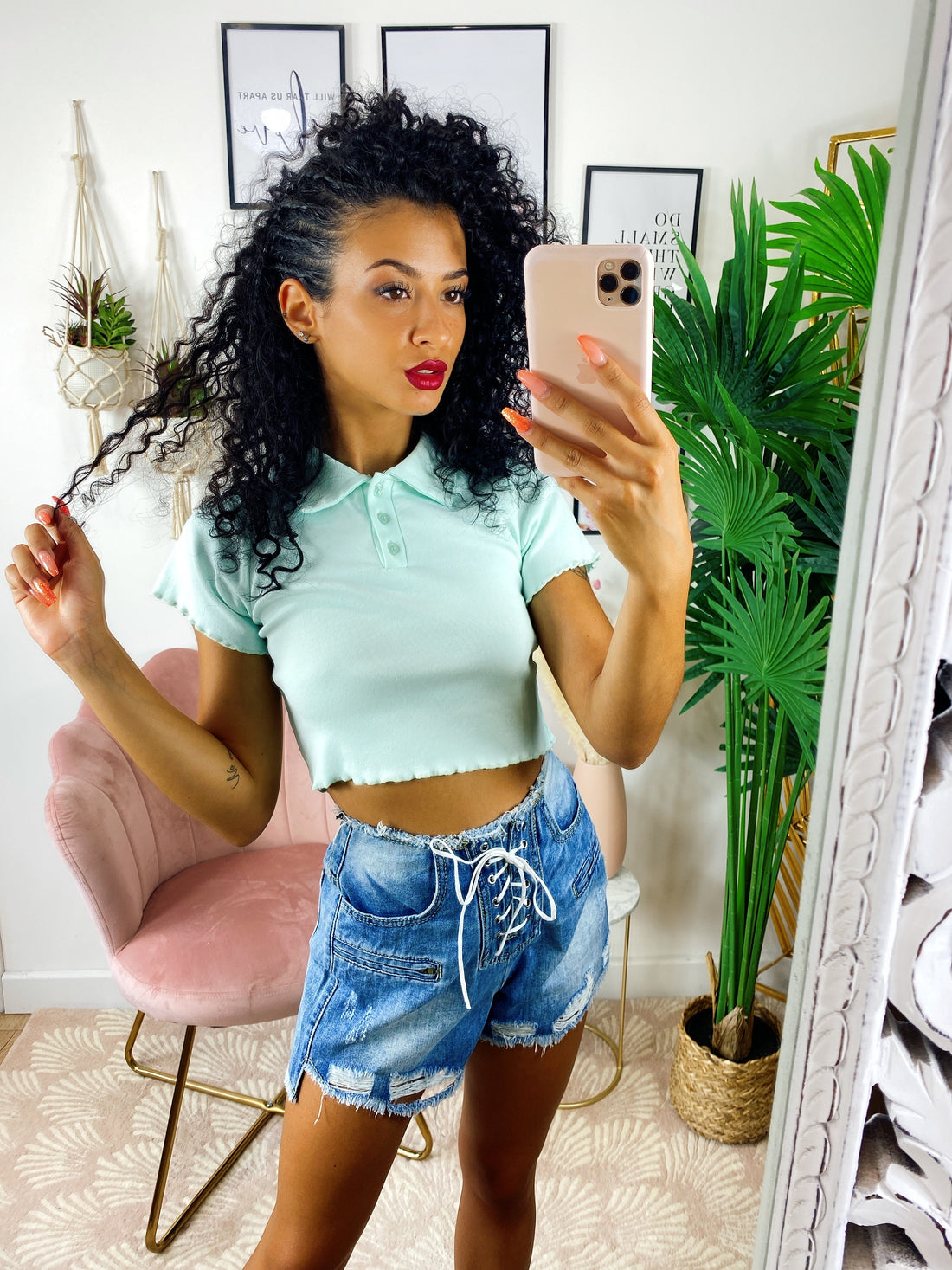 Top crop Verdeacqua - R.a. Boutique 