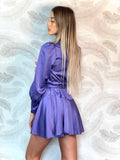 Abito in raso purple - R.a. Boutique 