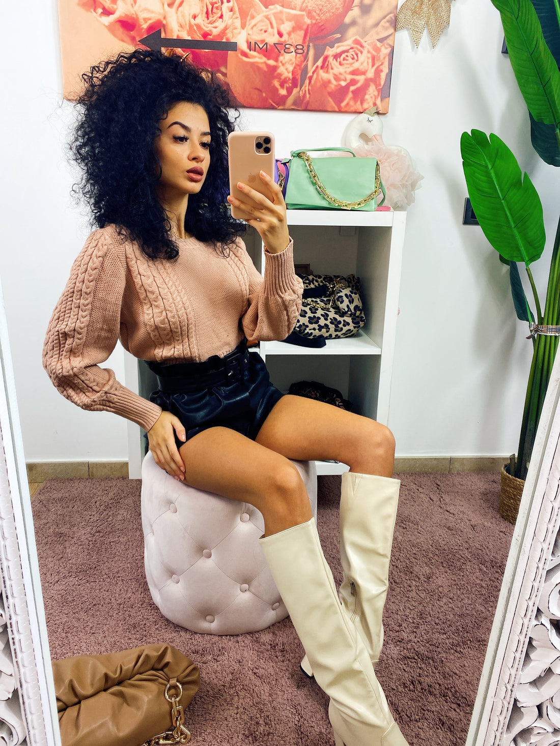 Maglione a trecce nude - R.a. Boutique 