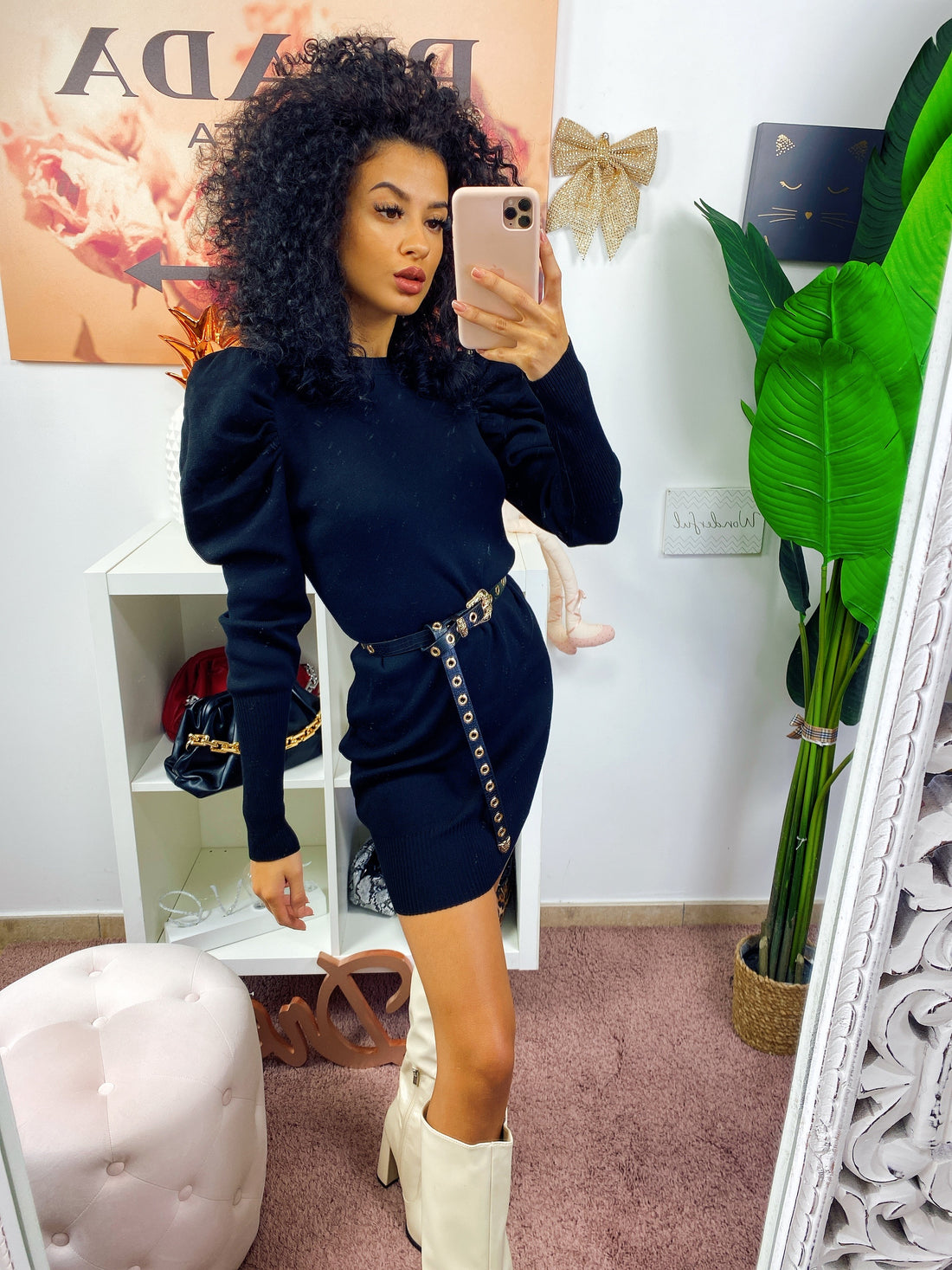 Abito in maglia Nero - R.a. Boutique 