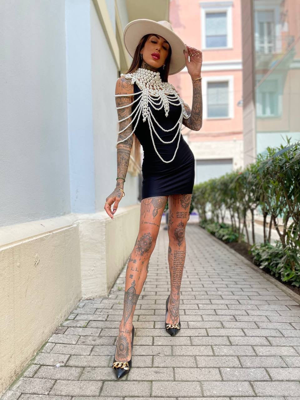 Top con perle - R.a. Boutique 