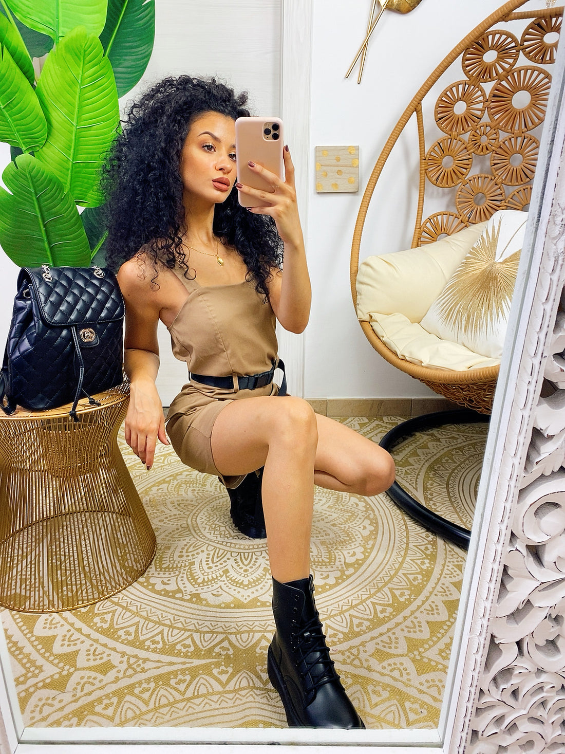 Tutina Wild fango con Clips - R.a. Boutique 