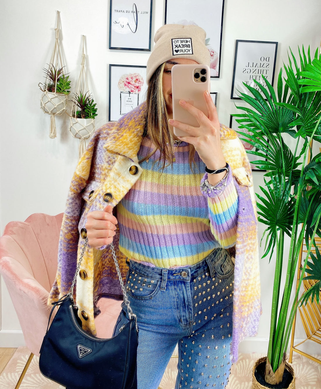 Giacca Multicolor gialla e lilla - R.a. Boutique 