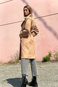 Cappotto lungo Camel con cintura - R.a. Boutique 