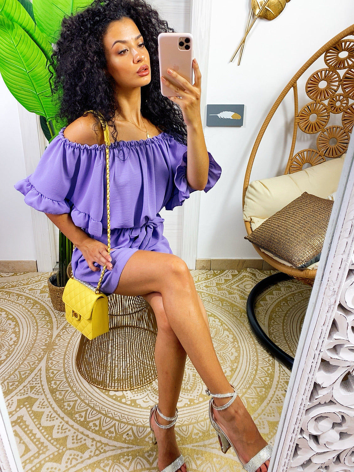 Tutina con scollo a barchetta e arricciatura - R.a. Boutique 