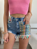 Short colorato con paillettes - R.a. Boutique 