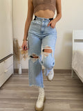 Jeans con elastico e cuori - R.a. Boutique 