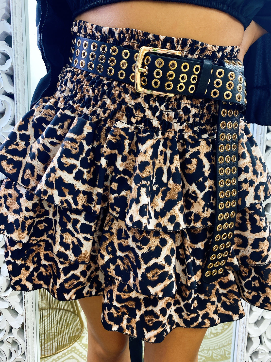 Gonna maculata a balze - R.a. Boutique 