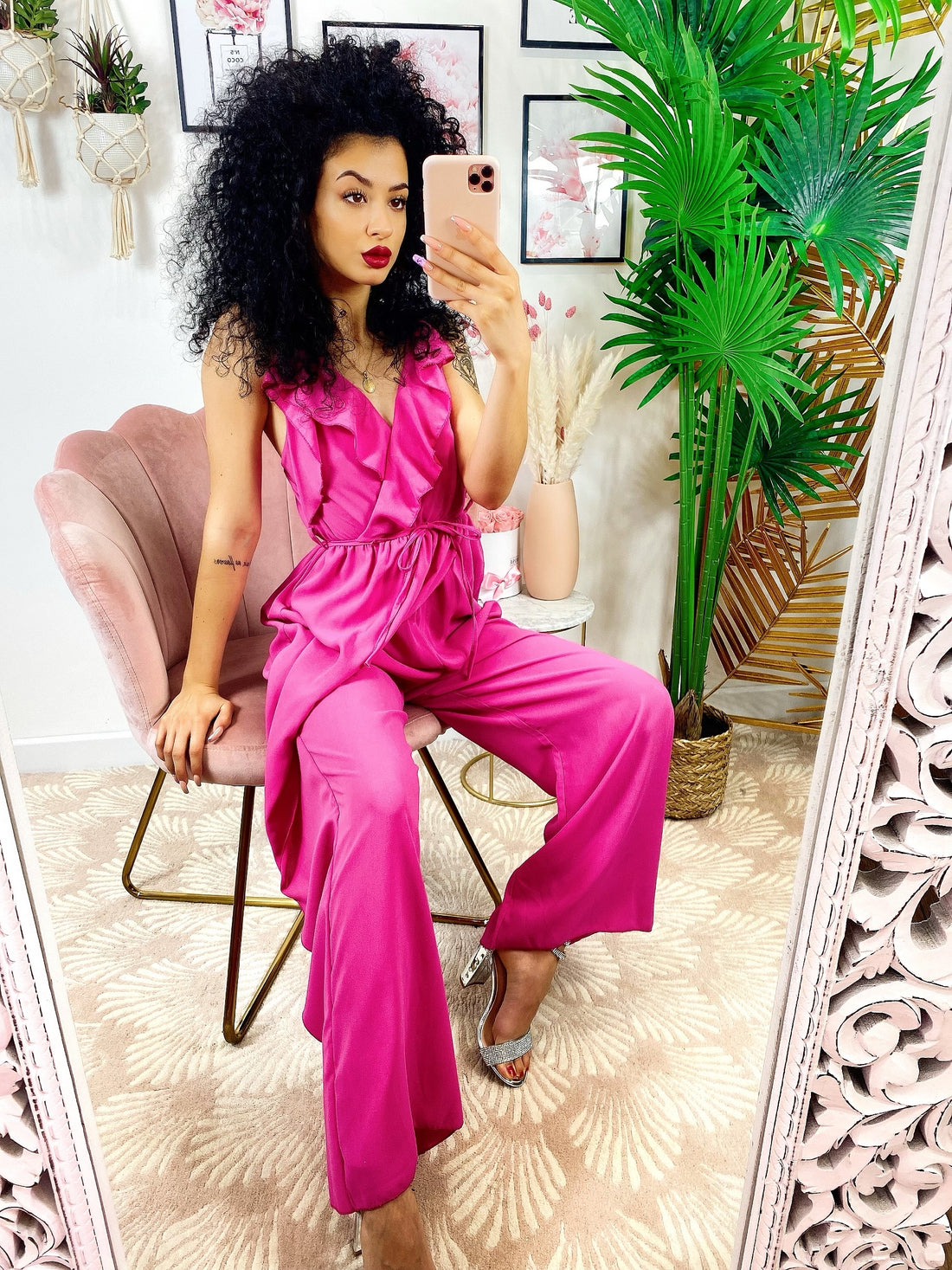 Tuta fuxia con Rouches - R.a. Boutique 