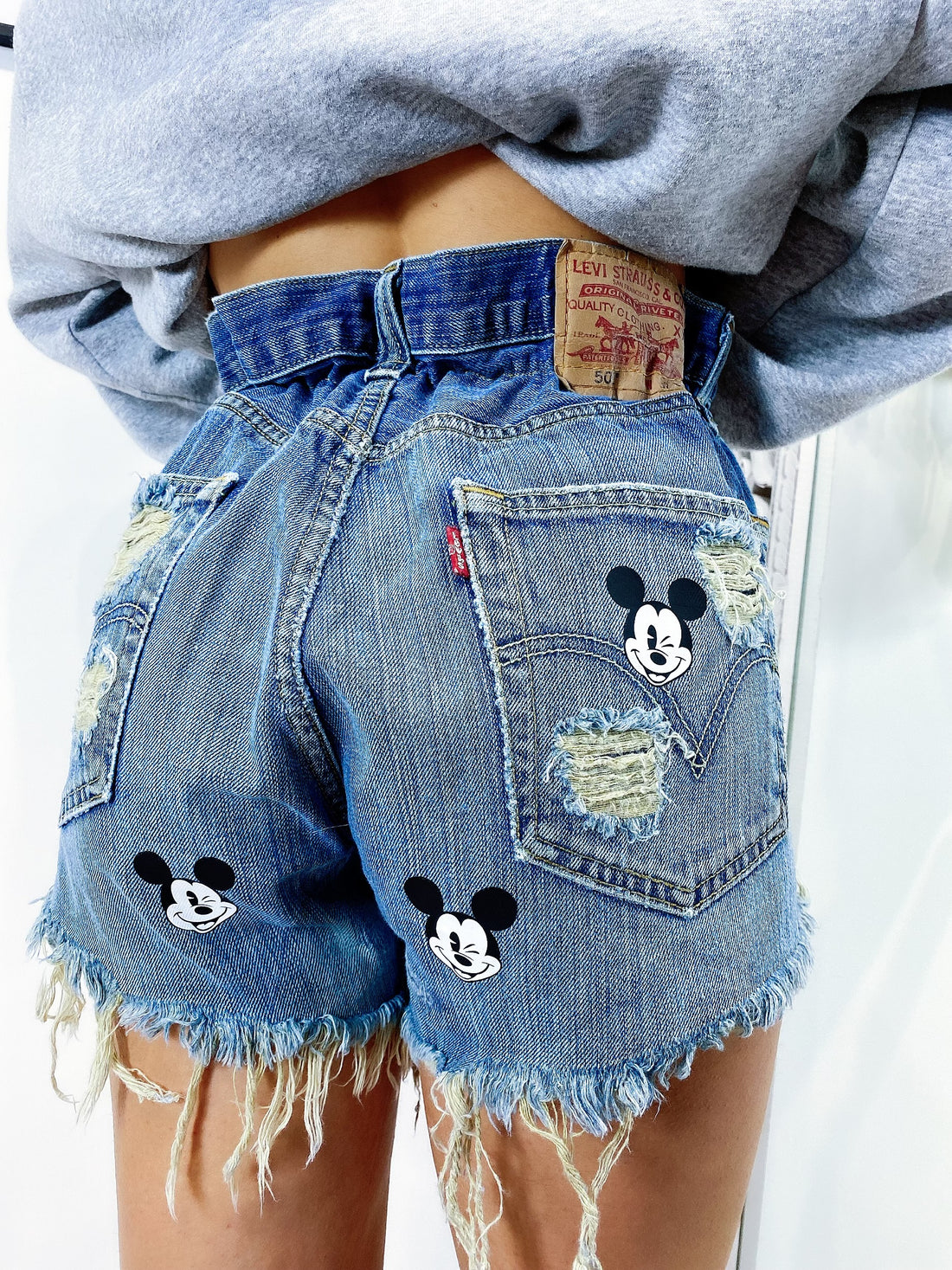 Short Levi’s Vintage con stampa topolino bagno medio - R.a. Boutique 