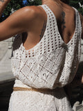 Completo crochet bianco - R.a. Boutique 