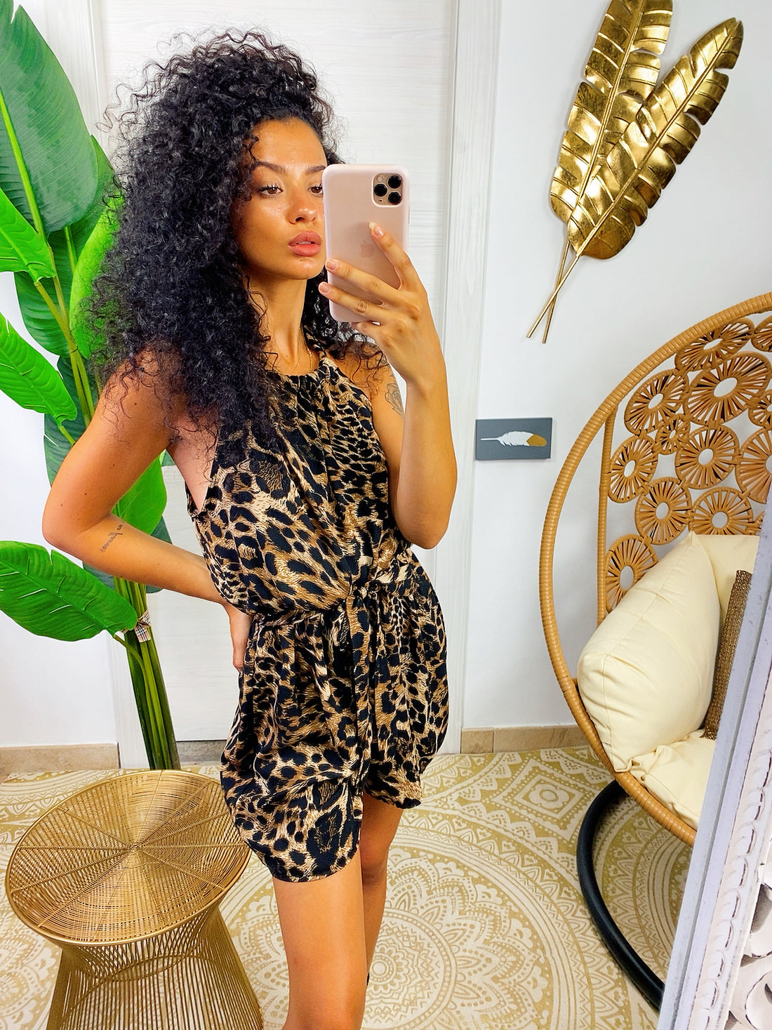 Tutina maculata con cinturina - R.a. Boutique 