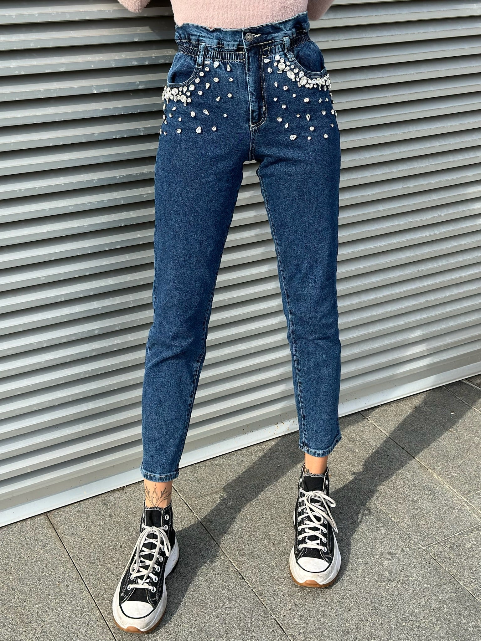 Jeans a caramella con strass - R.a. Boutique 