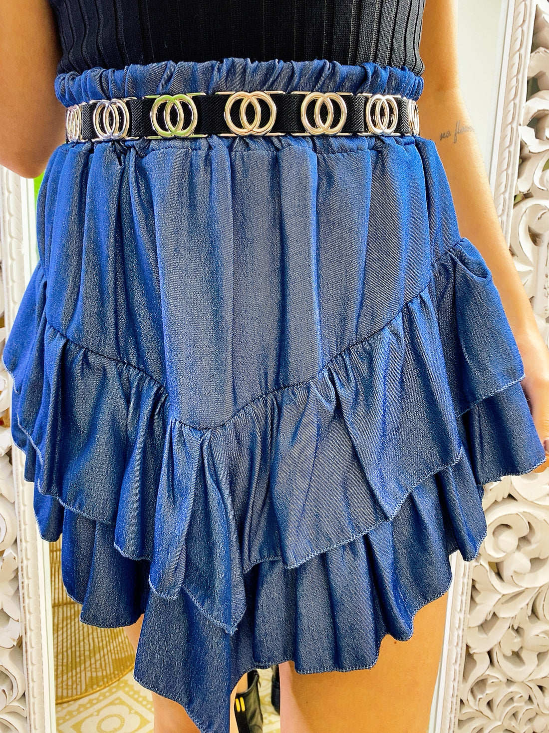 Gonna a balze asimmetrica - R.a. Boutique 