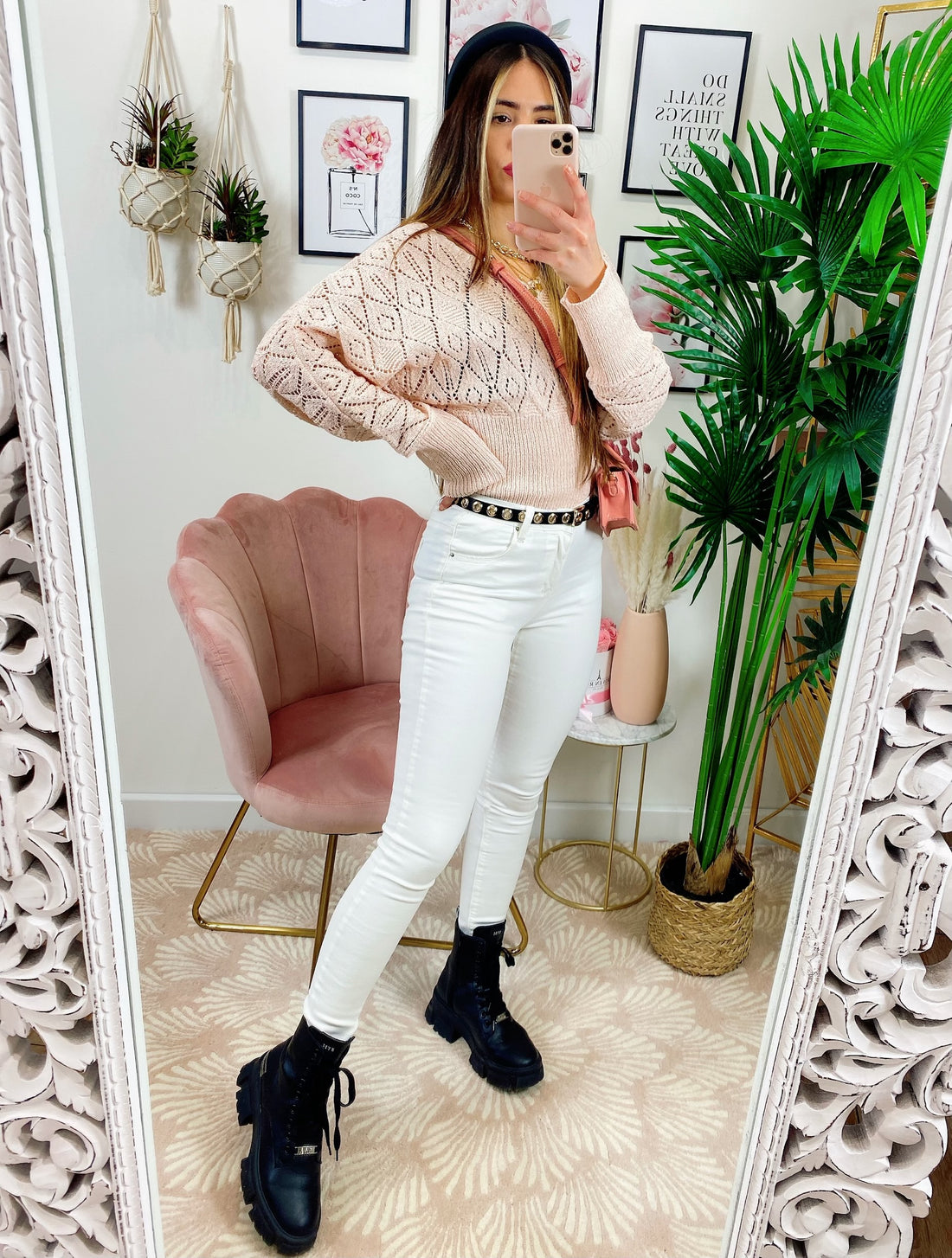 Maglioncino Scollo a V con ricami - R.a. Boutique 