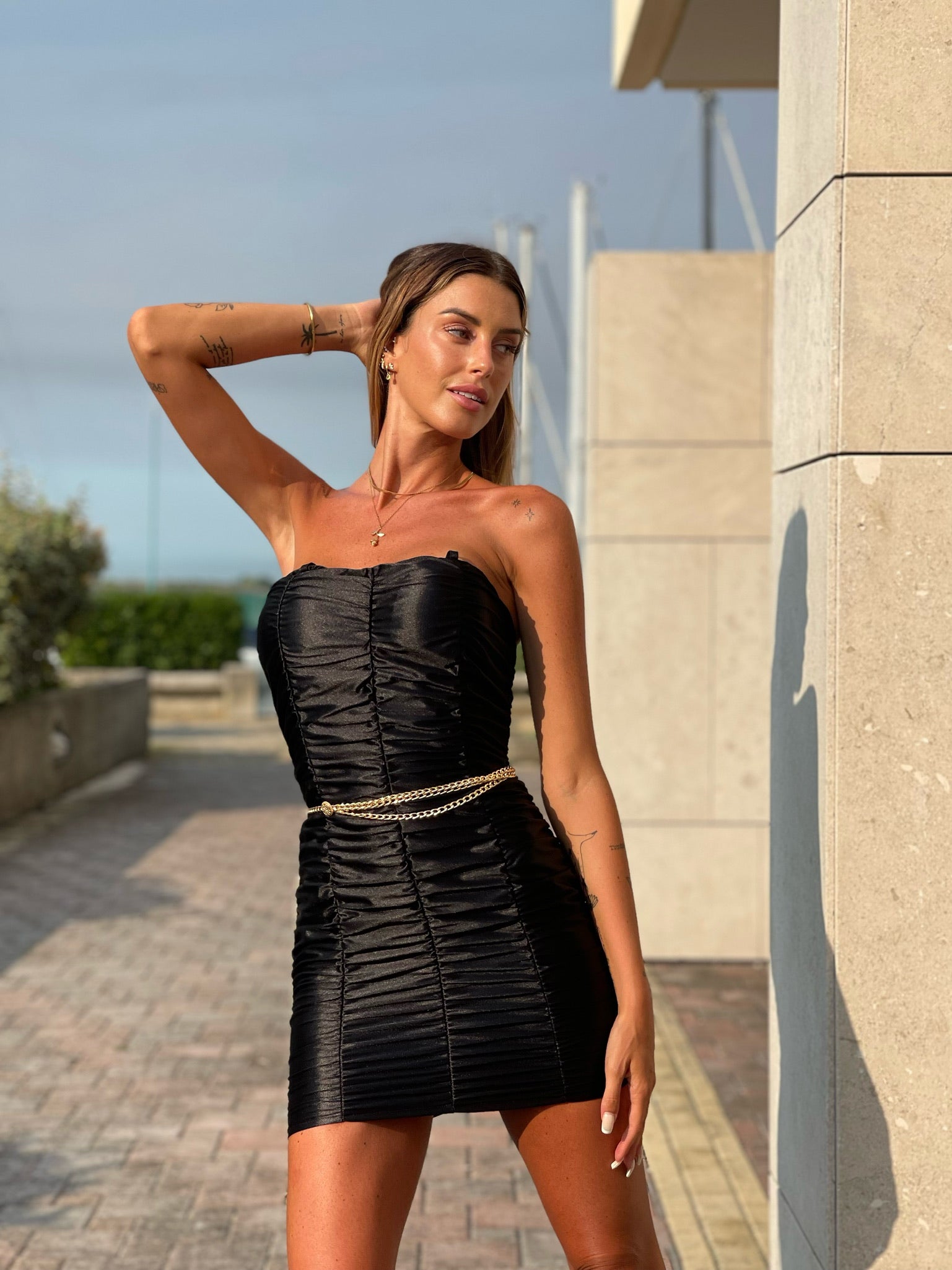 Abito a fascia nero - R.a. Boutique 