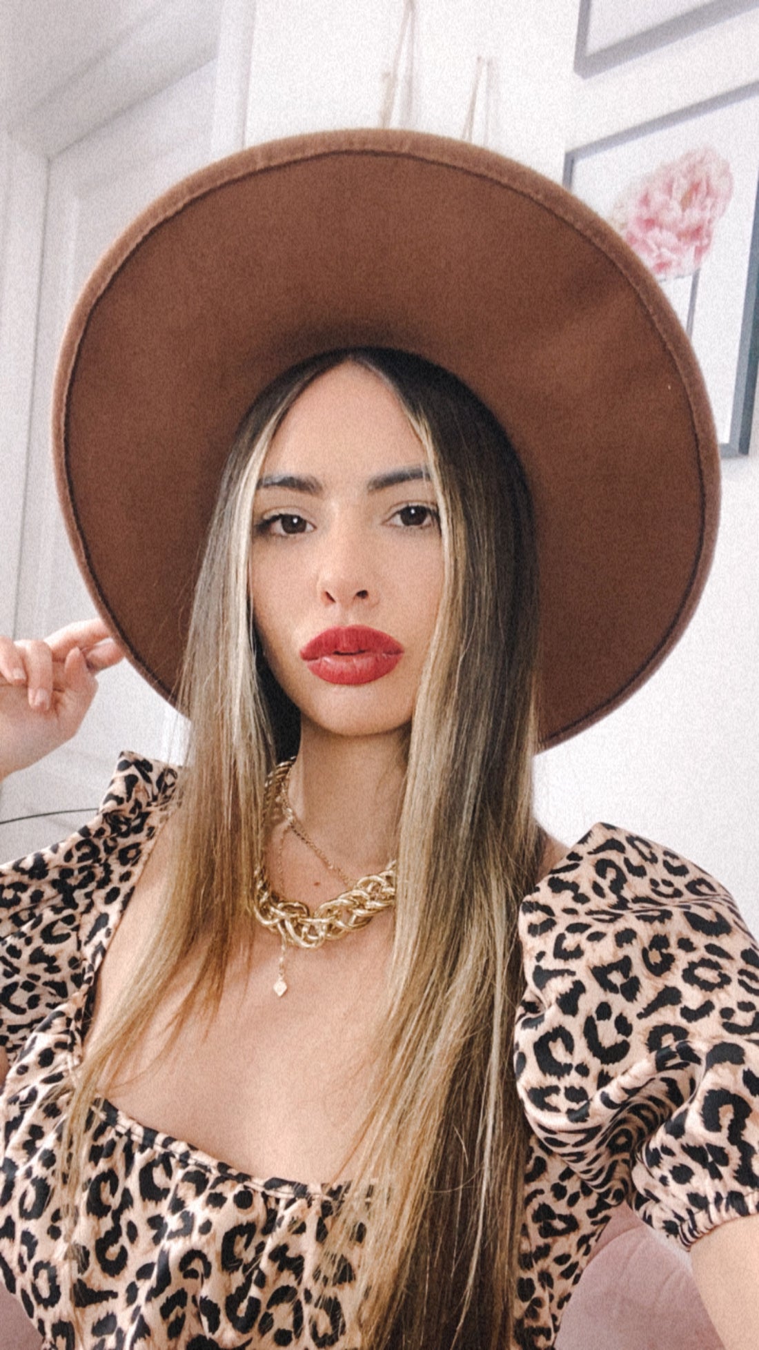 Cappello marrone fascia zebrata - R.a. Boutique 