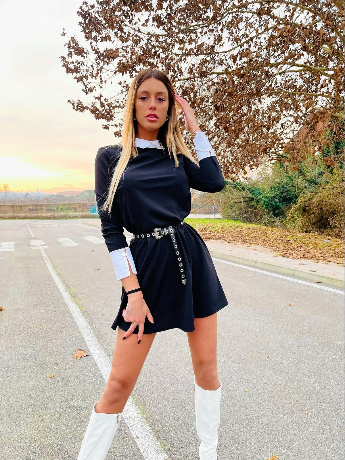 DESIGN - Camicia Slim Fit In Raso Color Avorio - Foto 11