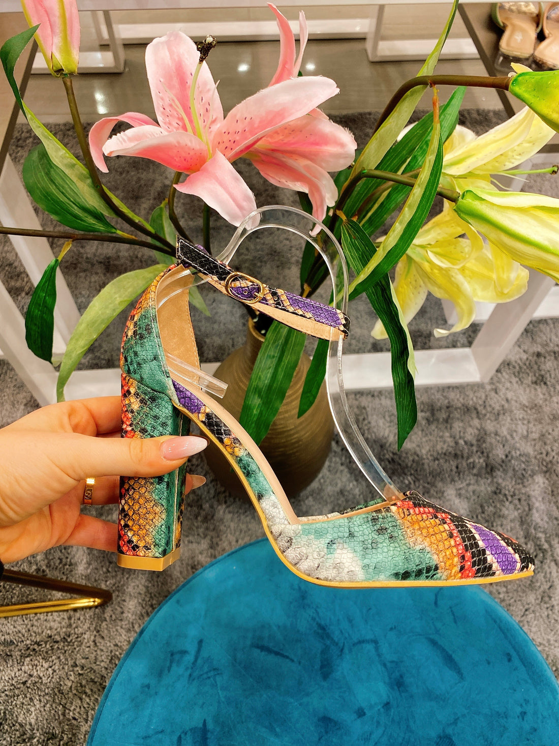 Tacco snake multicolore - R.a. Boutique 