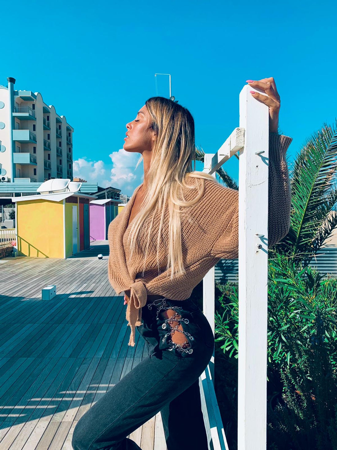 Cardigan con cinta in vita - R.a. Boutique 