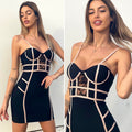 Abito Bustier nero e rosa - R.a. Boutique 