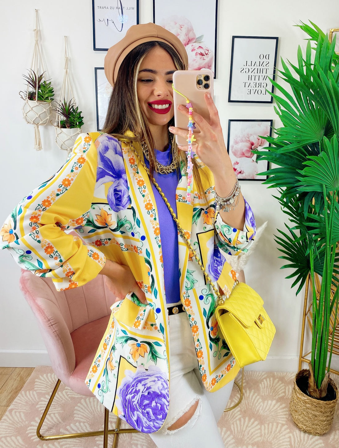 Giacca etnica base gialla - R.a. Boutique 