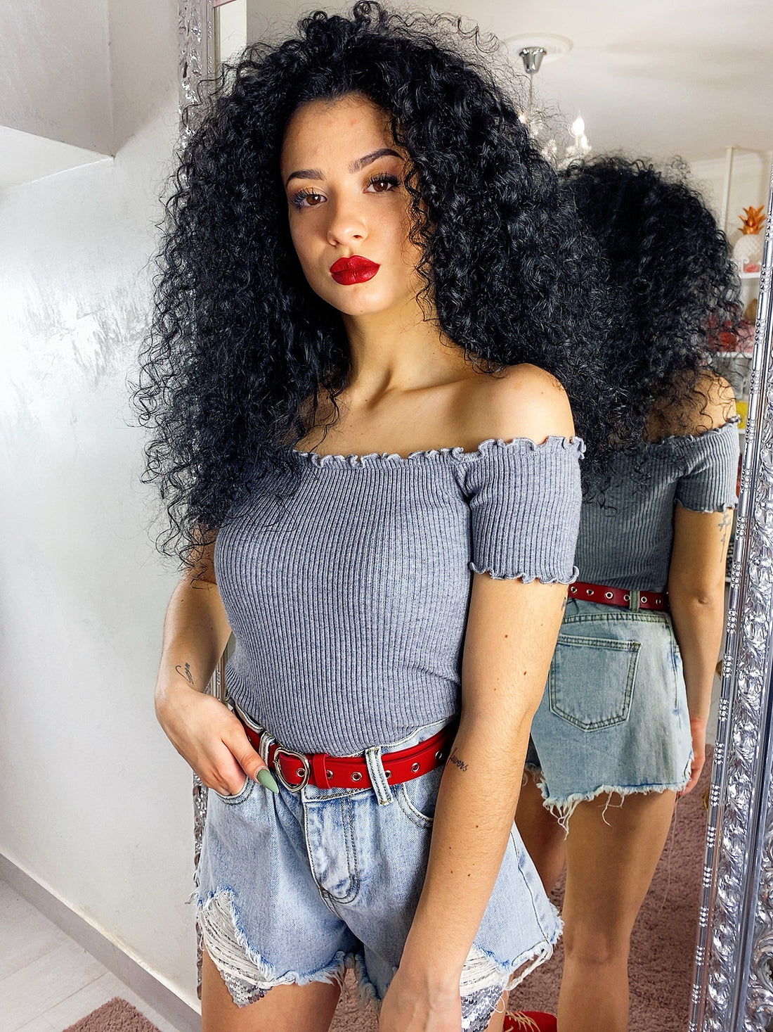 Top a costine a barchetta - R.a. Boutique 