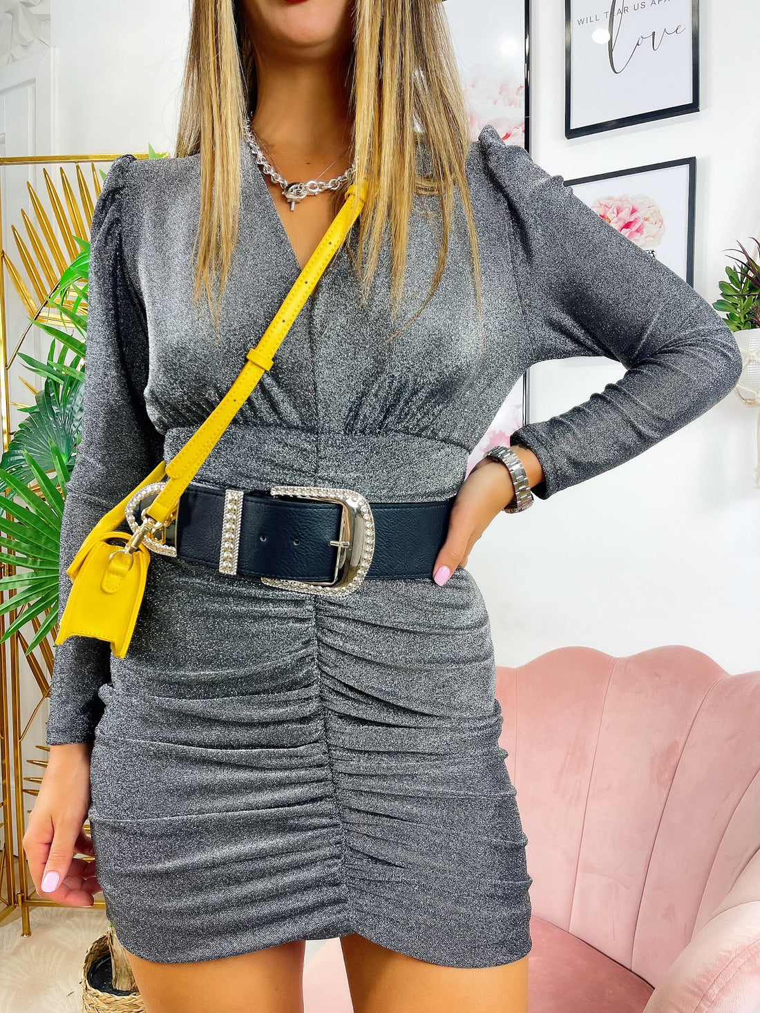 Abito silver glitter - R.a. Boutique 